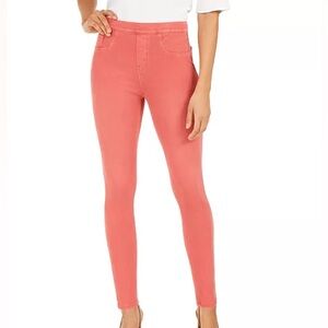 SPANX Jean-ish Ankle Leggings in Salmon Pink Size Medium
